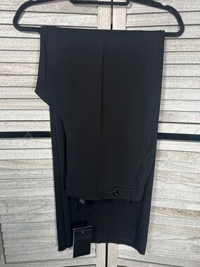NWT St. John Black Wide Leg Trousers Size 14
